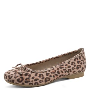 Jana Leopard Print Ballet Pump